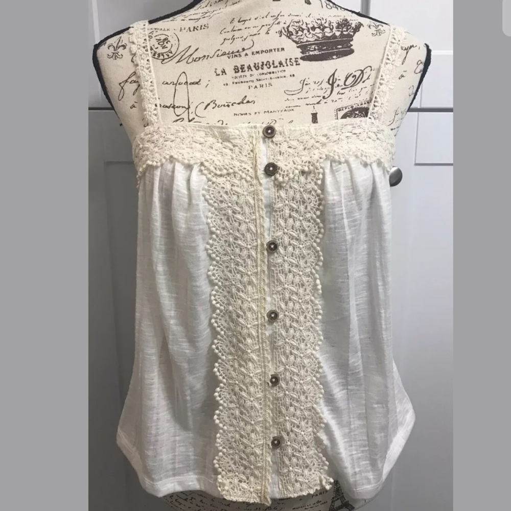 American Rag Tank Crochet Lace